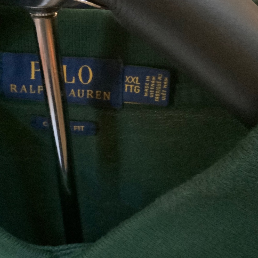Polo by Ralph Lauren Men's Dark Green Polo Shirt - Picture 3 of 4